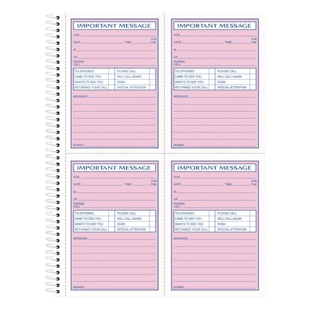 Tops Teleph1 Message Book, Fax/Mobile Section 4009
